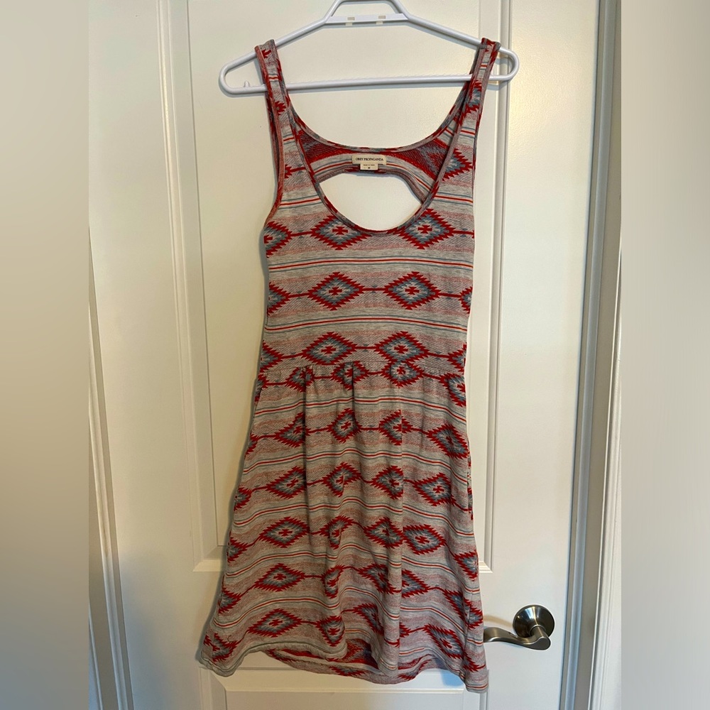 OBEY vintage dress with open back.  Size m